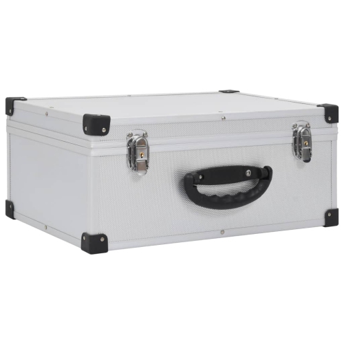VidaXL – Boîtier CD pour 60 CD Aluminium ABS argenté