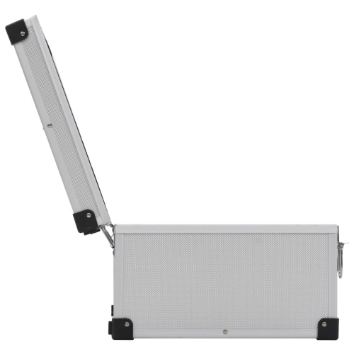 vidaXL CD Case for 60 CDs Aluminium ABS Silver