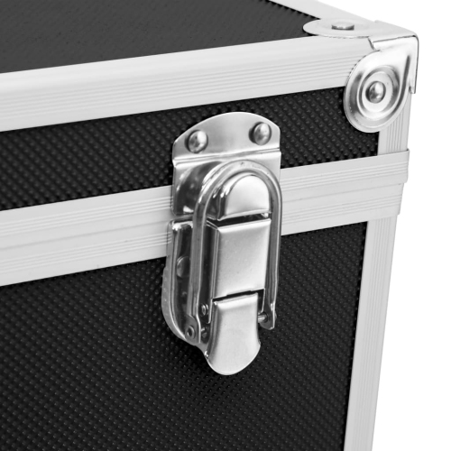 Boîtier de maquillage vidaXL 37 x 24 x 40&nbsp;cm Aluminium noir