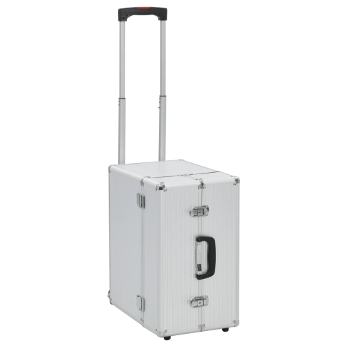 vidaXL Pilot Trolley 47x39x27 cm Silver Aluminium