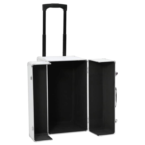 vidaXL Pilot Trolley 47x39x27 cm Silver Aluminium