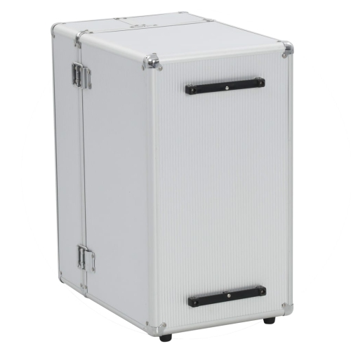 vidaXL Pilot Trolley 47x39x27 cm Silver Aluminium