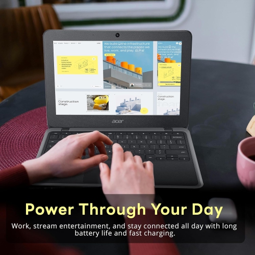 Open Box - Acer Chromebook Spin 11.6" HD Convertible Laptop, Intel Celeron N3350 Processor, 32GB eMMC, 4GB RAM, Integrated Intel HD Graphics 500, HD