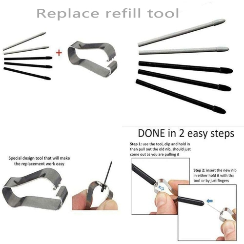 Galaxy Tab S8 Stylus Pen Replacement for Samsung Galaxy Tab S8, S8plus, S8 Ultra, Tab S7, S7 Plus, S7 FE S Pen Stylus+ Tips/Nibs No Bluetooth(Black)