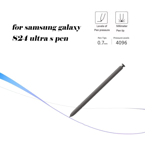 Galaxy S24 Ultra S Pen Replacement for Samsung Galaxy S24 Ultra Stylus Pen NoBluetooth S Pen Stylus Replacement S24 Ultra All Version Touch Pen(Dark
