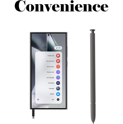 Galaxy S24 Ultra S Pen Replacement for Samsung Galaxy S24 Ultra Stylus Pen NoBluetooth S Pen Stylus Replacement S24 Ultra All Version Touch Pen(Dark