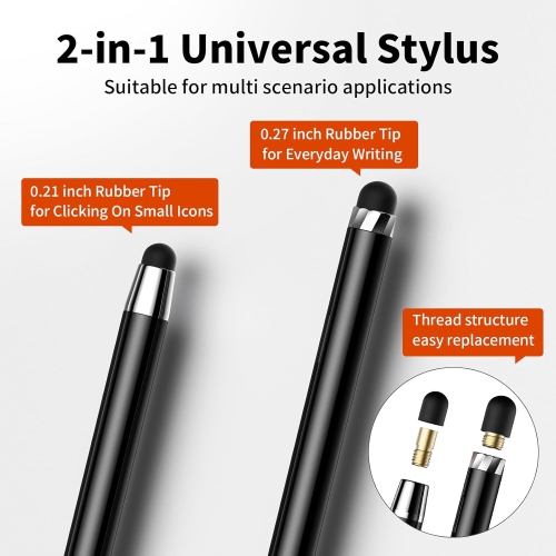 Stylus Pen for Touch Screen,10 PCS Capacitive Stylus Pen for iPad, High Sensitivity & Precision Suitable for All Touch Screens of iPhone/ipad/Android