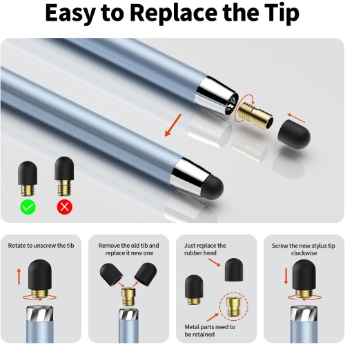 Stylus Pen for Touch Screen,10 PCS Capacitive Stylus Pen for iPad, High Sensitivity & Precision Suitable for All Touch Screens of iPhone/ipad/Android