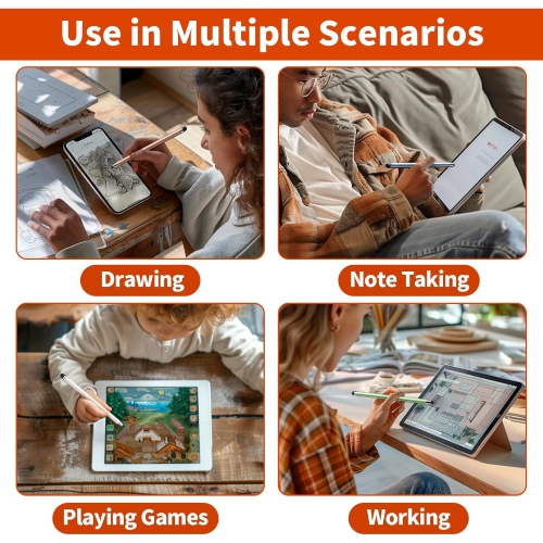 Stylus Pen for Touch Screen,10 PCS Capacitive Stylus Pen for iPad, High Sensitivity & Precision Suitable for All Touch Screens of iPhone/ipad/Android