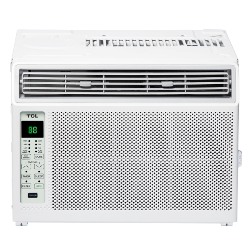TCL 6,000 BTU Window Air Conditioner, Fan & Dehumidifier, 250 Sq. Ft., Remote Control, Easy-to-Use, Reusable Filter