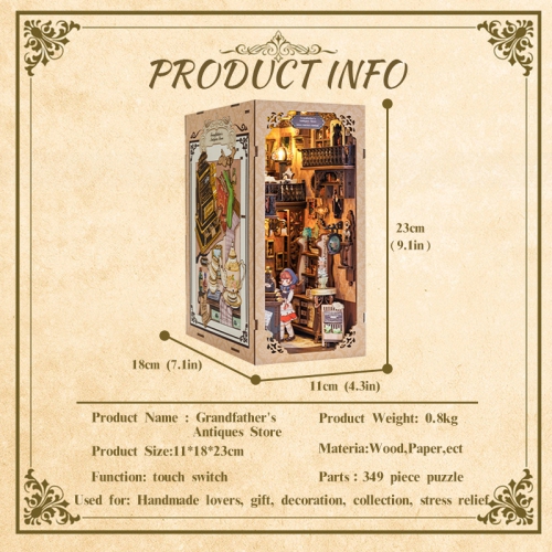 3D Wooden Puzzle Grandfather's Antiques Store - 349 Pcs
