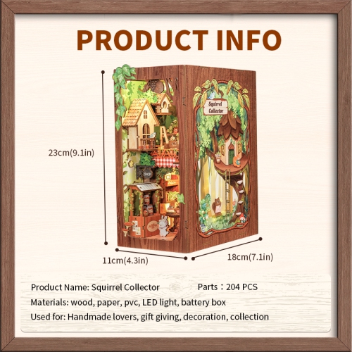 3D Wooden Puzzle Squirrel Collector - 204 Pcs