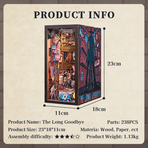 3D Wooden Puzzle The Long Goodbye - 238 Pcs