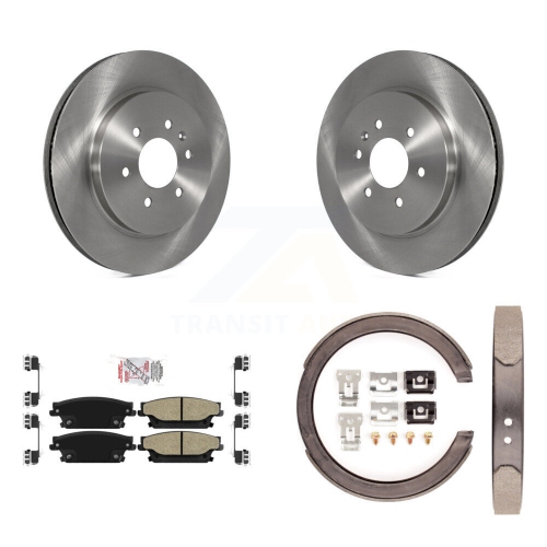Jeu de plaquettes et de patins de frein de stationnement semi-métalliques pour le SRX de Cadillac 8&nbsp;A-108404