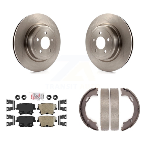 Kit plaquettes en céramique pour disques arrière et patins de frein de stationnement pour Dodge Charger Magnum 8&nbsp;A-108275