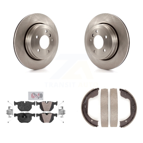 Disques arrière Semi-métalliques et patins de frein de stationnement pour BMW 530i 525i 528i 8&nbsp;A-108396
