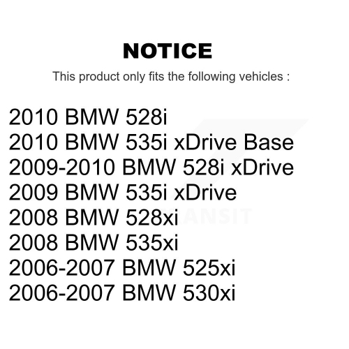 Rear Disc Rotors Semi-Metallic Pads Parking Shoes Hardware Kit For BMW 530xi 528i xDrive K8S-104701