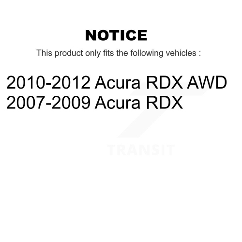 Ensemble de plaquettes en céramique à disques arrière et de patins de frein de stationnement pour Acura RDX KGA-106778