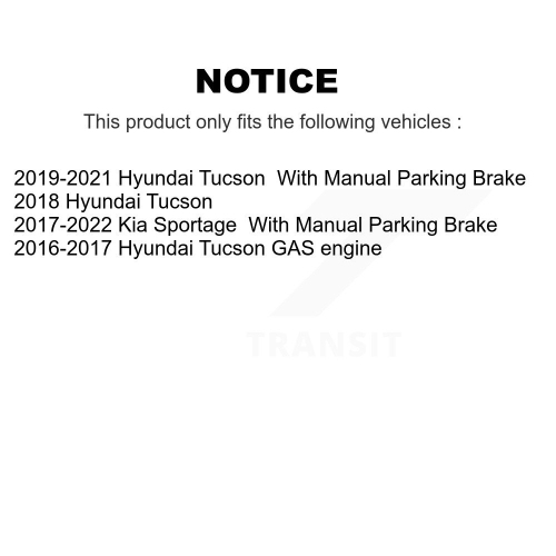 Ensemble de patins de stationnement semi-métalliques à disque perforé et rainuré pour Hyundai Kia KDF-101405