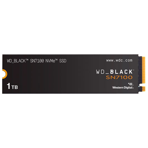 Disque SSD interne NVMe PCI-e WD_BLACK SN7100 de 1 To (WDBELG0010BBK-WRSN)