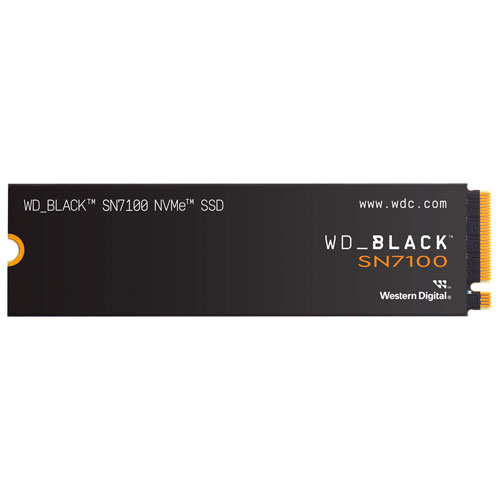 Disque SSD interne NVMe PCI-e WD_BLACK SN7100 de 1 To (WDBELG0010BBK-WRSN)
