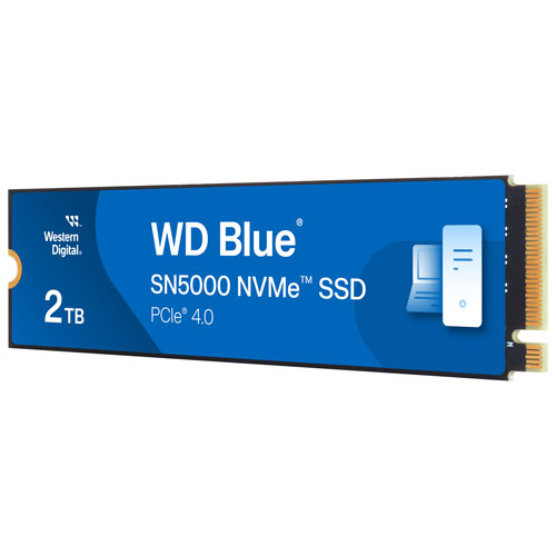 WD Blue SN5000 2TB NVMe PCI-e Internal Solid State Drive (WDBS3F0020BNC-WRSN)