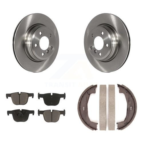 CMX  Rear Disc Rotors Ceramic Pads And Parking Brake Shoes Kit for Bmw 428I Xdrive Gran Coupe K8C-103872