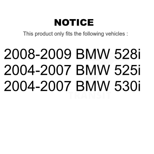 Rear Disc Rotors Semi-Metallic Pads Parking Shoes And Hardware Kit For BMW 530i 525i 528i K8S-104699