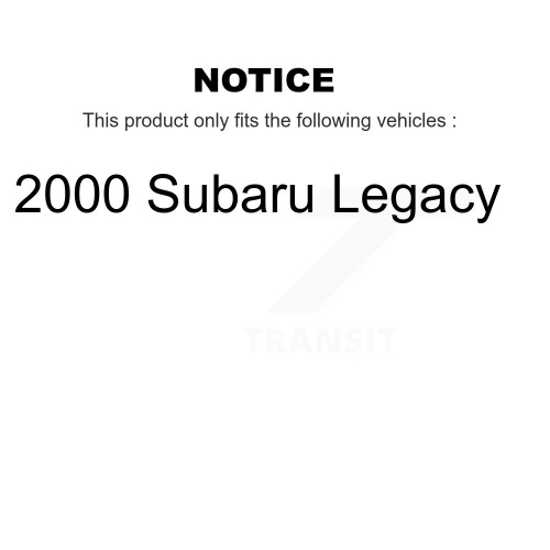 Disques arrière enduits de disques Semi-métalliques Jeu de patins de frein de stationnement pour Subaru Legacy KGF-103489 2000