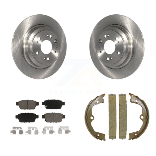 Image 1 de 10.. Jeu de plaquettes en céramique pour disques arrière et patins de frein de stationnement pour Acura TL K8C-103924 2009-2014