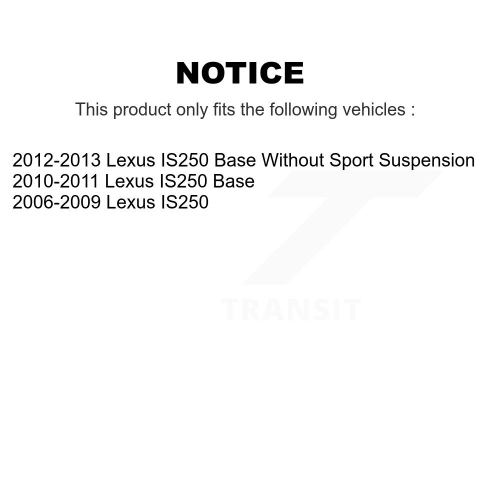 Rear Disc Coated Rotors Ceramic Pads And Parking Brake Shoes Kit For Lexus IS250 KGT-103952