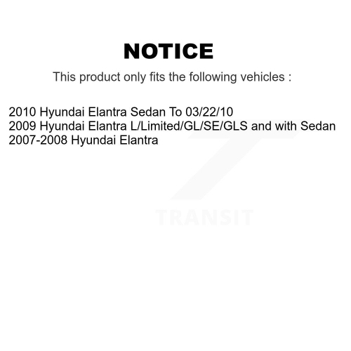 Rear Disc Coated Rotors Ceramic Pads And Parking Brake Shoes Kit For Hyundai Elantra KGA-106524