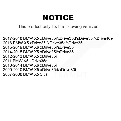 Rear Disc Drilled & Slotted Rotors Semi-Metallic Pads And Parking Shoes Kit For BMW X5 X6 KDS-101251