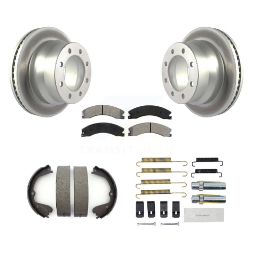 Image 1 de 10.. Ensemble de quincaillerie pour patins de stationnement à disques arrière enduits de disques semi-métalliques pour Chevrolet 3500 KGS-103396