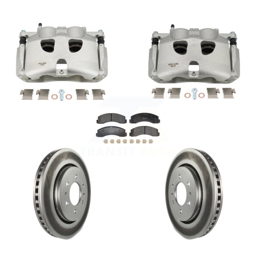 Image 1 de 10.. Disque de frein à étrier enduit et plaquettes semi-métalliques pour Ford F-150 KCG-101157P 2018-2020