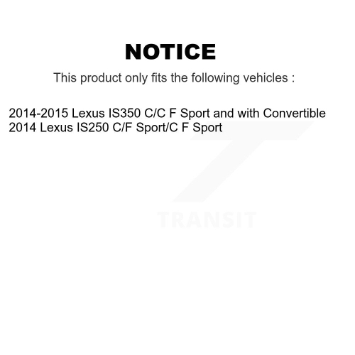 Rear Disc Coated Rotors Semi-Metallic Pads Parking Brake Shoes Kit For Lexus IS350 IS250 KGS-103043