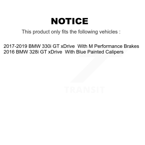 Rear Disc Coated Rotors Semi-Metallic Pads Parking Shoes Kit For BMW 328i GT xDrive 330i KGS-102984