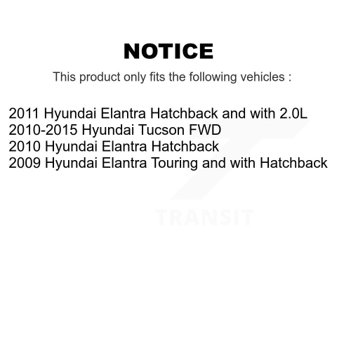 Ensemble de plaquettes en céramique pour disques arrière et patins de frein de stationnement pour Hyundai Tucson Elantra KGA-106529