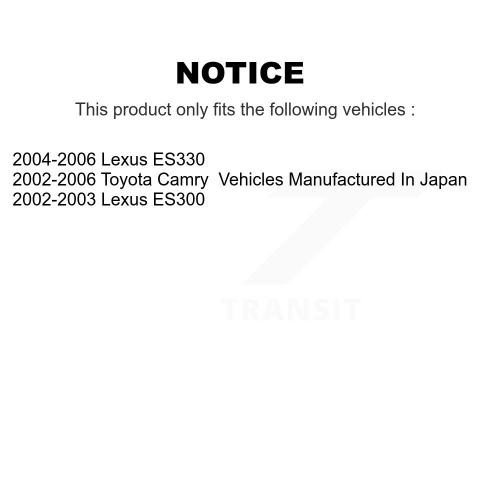 Rear Disc Coated Rotors Semi-Metallic Pads Parking Shoes Kit For Toyota Camry Lexus ES330 KGS-103091