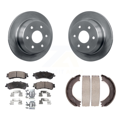 Disques arrière Semi-métalliques et patins de stationnement pour Chevrolet Silverado 1500 GMC K8F-104665