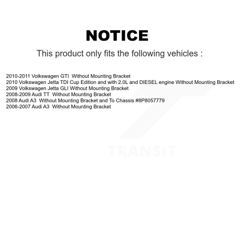 Rear Brake Caliper Left Right Kit For Volkswagen Jetta GTI Audi A3 TT KBC-100606