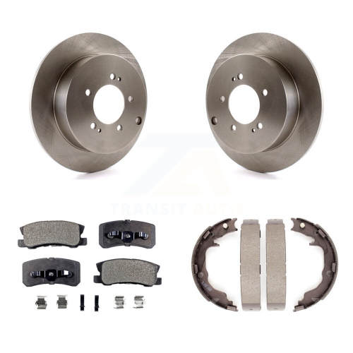 Disques arrière Semi-métalliques et patins de frein de stationnement pour Mitsubishi Outlander K8F-104711