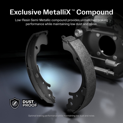 Disques arrière Semi-métalliques et patins de frein de stationnement pour Mitsubishi Outlander K8F-104711