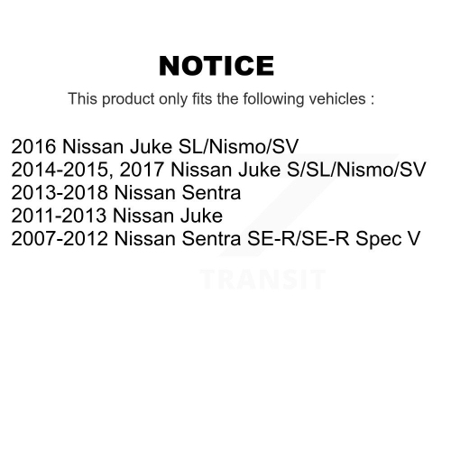 Rear Disc Coated Rotors Ceramic Pads Parking Shoes & Hardware Kit For Nissan Sentra Juke KGC-103350