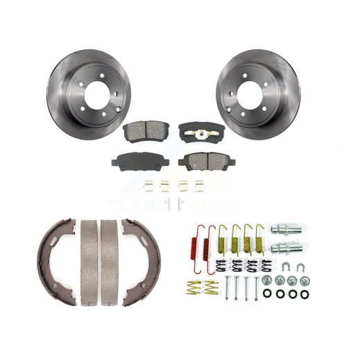 Transit Auto Front Disc Brake Rotors And Semi-Metallic Pads Kit For Chevrolet Equinox GMC Terrain Malibu Buick Impala LaCrosse Regal Limite 並行輸入品 : Front Rear Brake Disc Rotors Ceramic Pads For Ford