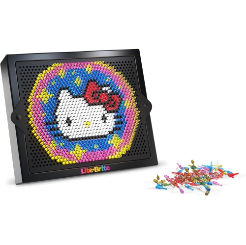 Lite-Brite Super Bright HD, Hello Kitty Edition - Create Art with Light, Enhances Creativity,
