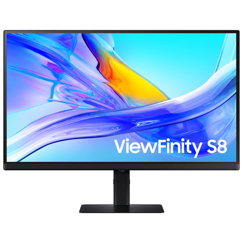 Samsung ViewFinity S8 27" 4K Ultra HD 60Hz 5ms GTG IPS LED Monitor - Black