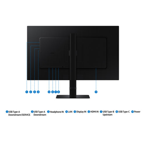 Samsung ViewFinity S8 27" 4K Ultra HD 60Hz 5ms GTG IPS LED Monitor - Black