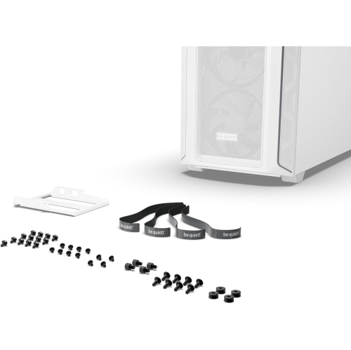 Shadow Base 800 FX - ARGB - 4 Light Wings 140mm PWM Fans - Mid-Tower PC Gaming Case - 420mm radiators or E-ATX motherboards Support -White - BGW64