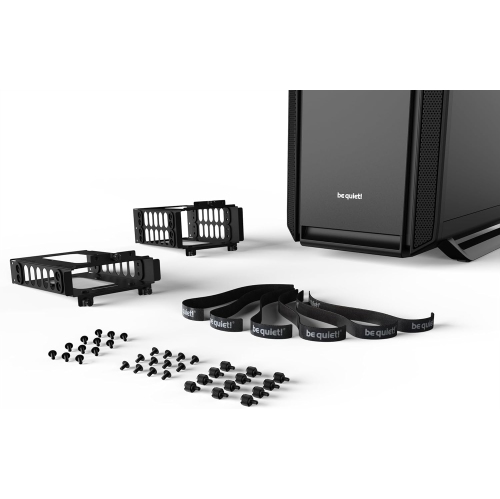 be quiet! Silent Base 802 Window ATX Midi Tower PC Case| 3 Pre-Installed Pure Wings 2 Fans | Sound Insulated | Tempered Glass Window | Black | BGW39